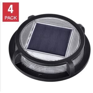 Sterno Home Solar Multi-Surface Drive Path Accent LED Light, 4-pack, NIB